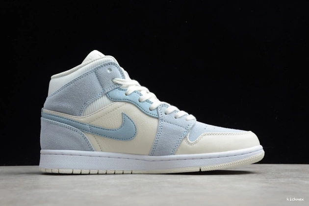 Cheap DA4666-100 Mid Jordan 1 Mixed Textures Blue Air 0704